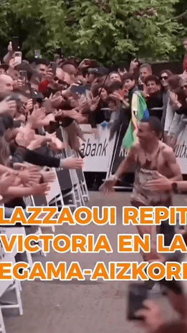 Volvemos a disfrutar con la llegada del ganador de la carrera de monta�a m�s importante del mundo, la Zegama-Aizkorri