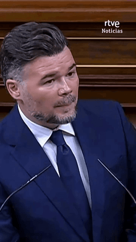 El portavoz de ERC, Gabriel Rufi�n, pregunta a Pedro S�nchez si han robado: 