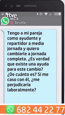  El asesor de emprendimiento resuelve la duda de una autónoma sobre las ayudas por cambiar de jornada parcial a completa.