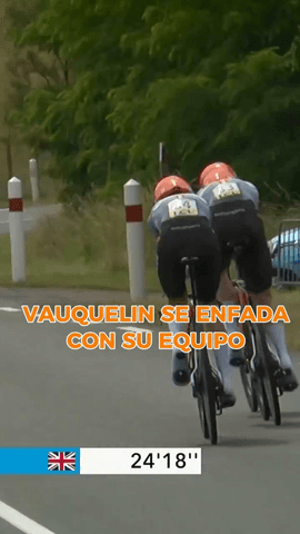 ¡Vauquelin se enfada con su equipo en plena contrarreloj por equipos!