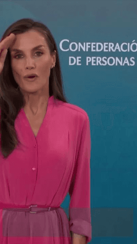  Do�a letizia celebra los 90 a�os de la CNSE en lengua de signos