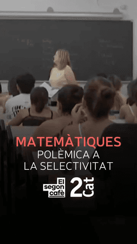  Pol�mica per l'examen de matem�tiques de les PAU.