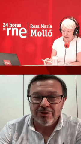Jos� Antonio F�ster, portavoz nacional de Vox, en el Informativo 24 Horas de RNE.
