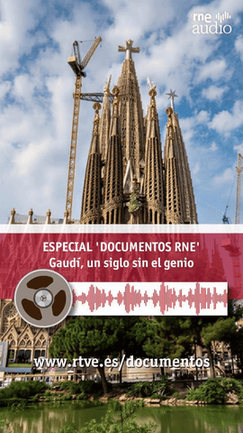  A las 18:30 h, antes de la vigilia en el Estadio Olímpico Lluís Companys, te ofreceremos una emisión especial de ‘Documentos RNE’ dedicada al centenario de Gaudí.
