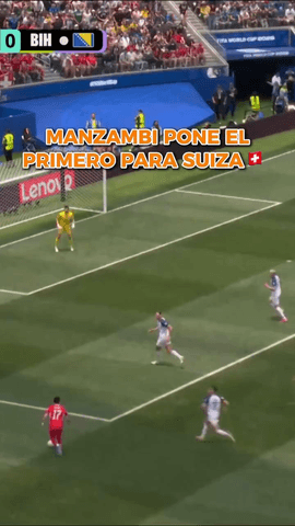 1? Johan Manzambi abre el marcador para poner a Suiza l�der de grupo