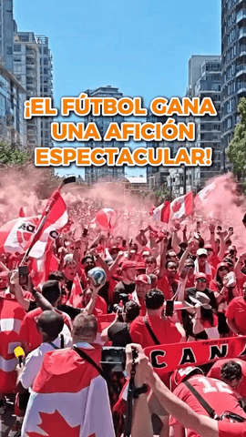  ¡La hinchada canadiense vibra con su primer triunfo en su tercera participación en una #FIFAWorldCup!
