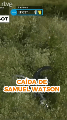Así ha sido la caída de Samuel Watson en la etapa 4 del Tour Auvergne Rhône-Alpes 2026.