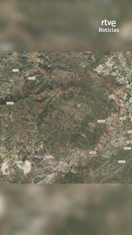  Este es el per�metro del incendio de Almer�a visto desde el espacio.