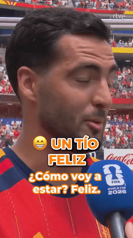  As� de feliz est� alguien que ha vuelto a marcar para dar la victoria a su selecci�n en un #MundialRTVE