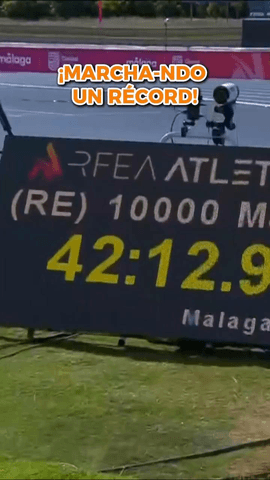  ¡¡María Pérez bate el récord de España de los 10 kilómetros marcha con 42:12.93!!