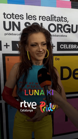  @lunakimusic, abans de pujar a l’escenari @pridebarcelona: “Actuar aquí avui és potser l’únic que em pot ajudar.”