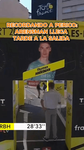  El neerlandés Thymen Arensman ha protagonizado un momento surrealista en la salida de la contrarreloj individual del Tour de Francia 2026