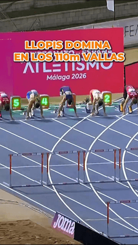 Quique Llopis sigue siendo el 𝙍𝙀𝙔 𝙄𝙉𝘿𝙄𝙎𝘾𝙐𝙏𝙄𝘽𝙇𝙀 de los 110m vallas