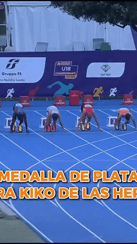  Medalla de plata para Kiko de las Heras en los 100m