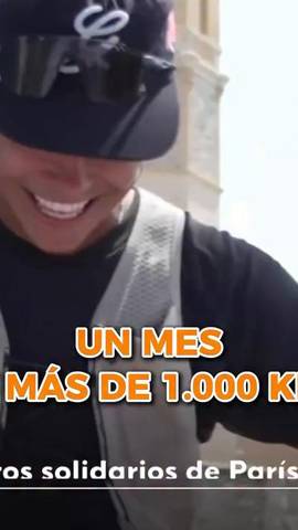  De Par�s a Sitges: Hugo Bravo ha corrido m�s de 1.000 kil�metros en un mes para ayudar en la lucha contra el c�ncer infantil.
