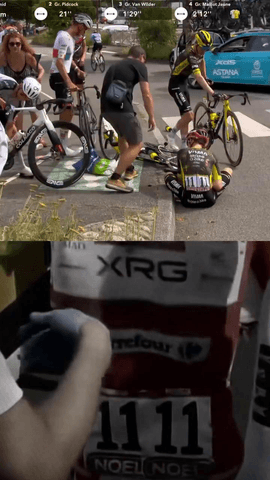 El ‘11’, el número maldito que ha unido la desgracia de Pogacar en la Vuelta y Vingegaard en el Tour.