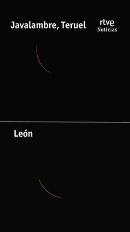Esta es la comparativa de c�mo se ha visto en tiempo real la totalidad del eclipse desde dos puntos distintos de la pen�nsula.