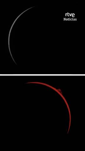 As� se ha visto el hist�rico #EclipseRTVE desde el Observatorio de Yebes, en Guadalajara.