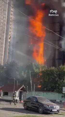  Rusia ha atacado dos veces el mismo edificio administrativo en Odesa, en el suroeste de Ucrania.