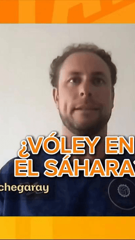  ¿Te imaginas jugar al voley en pleno desierto del Sahara?