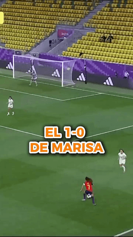  ¡Así se adelanta España con el gol de Marisa García!