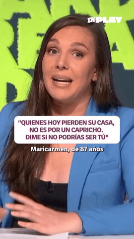 “Quienes hoy pierden su casa, no es por un capricho” by @ineshernand 