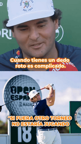  “Han sido 12 hoyos muy duros, me duele cada vez que apoyo el pie”
