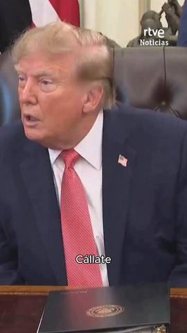  Nuevo enfrentamiento de Trump con la prensa en el Despacho Oval.
