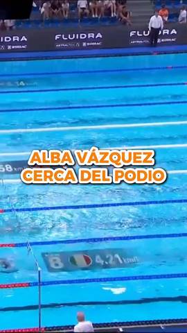  @albavazquez_02 nos ha hecho soñar rozando el podio en la final de los 400 estilos en los #EuropeanAquatics