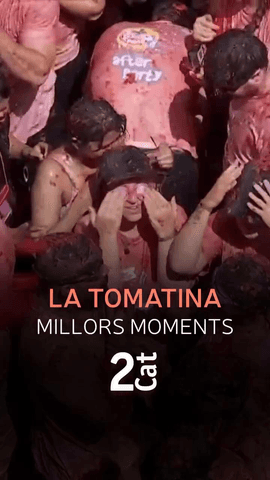  Aix� hem viscut La Tomatina de Bunyol, per primera vegada en catal� a #La2Cat!