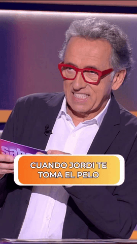  En Saber y Ganar la cultura es lo primero, aunque también nos gusta echarnos unas risas, ¡a Jordi Hurtado, el primero!