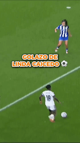 1? As� puso Linda Caicedo el primero para el Real Madrid tras el penalti fallido y lo celebr� con bailecito incluido junto a Eva Navarro 
