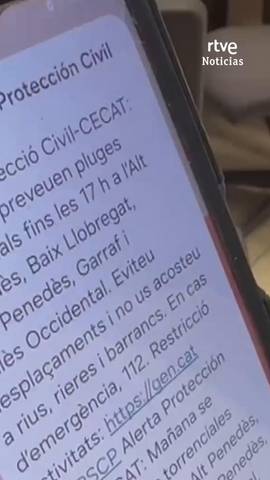  Cinco comarcas en Catalu�a est�n en alerta m�xima por peligro de lluvias torrenciales.