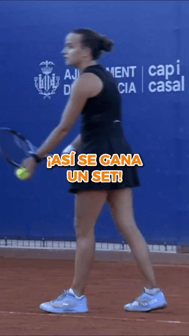  ¡Dejada ganadora de Alicia Herrero para hacerse con el primer set!