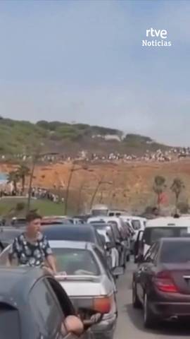  30 de julio, lado marroqu� de la frontera con Ceuta.