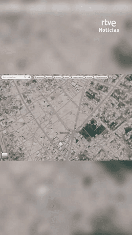  As� se ve Gaza desde el espacio: una inmensa extensi�n de escombros.