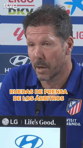 Simeone, sobre el estreno de las ruedas de prensa de los �rbitros tras los partidos de Liga: 