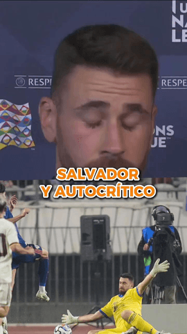 Unai Sim�n salvador en la noche de hoy con tres paradones que han mantenido con vida a Espa�a.
