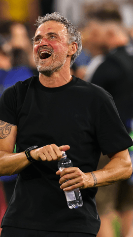 �Una celebraci�n al m�s puro estilo Luis Enrique!
