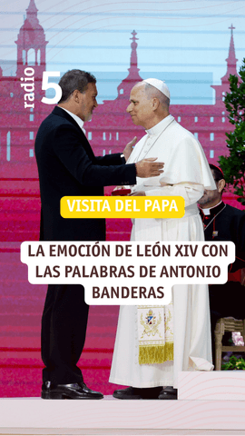 Las palabas del actor malagueño Antonio Banderas en el acto 'Tejer redes' en el Movistar Arena, que ha llamado a hacer del arte una 