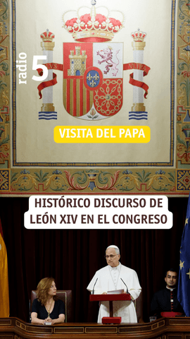El papa León XIV habla en el Congreso de la defensa de la vida humana.