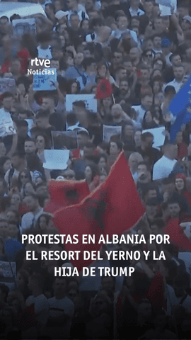 Cuarto d�a de protestas en Albania contra el proyecto hotelero del la hija de Trump.
