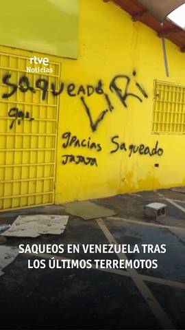  Tras los terremotos en Venezuela, algunos aprovechan la situaci�n para saquear comercios como ferreter�as o supermercados.