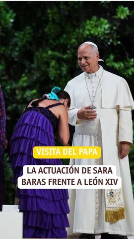  Sara Baras, bailaora y core�grafa, participa en el acto 'Tejer redes' en el Movistar Arena con una actuaci�n frente al Papa Le�n XIV