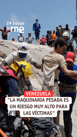 En el #24HorasRNE de Rosa María Molló hemos hablado con Moisés Belloch, presidente de la ONG IAE Rescue (Intervención, Ayuda y Emergencias) sobre el terremoto de Venezuela.