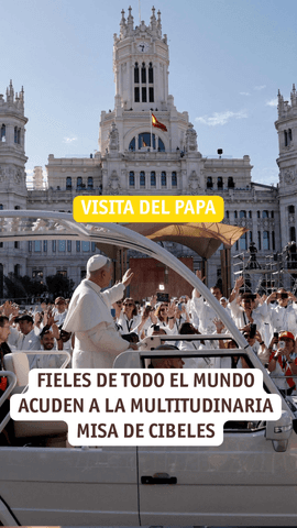 Más de un millón de personas, según Delegación de Gobierno, han acudido este domingo a la misa de León XIV en la madrileña plaza de Cibeles.