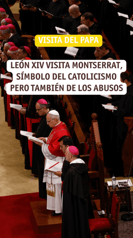 León XIV ha visitado este miércoles la abadía de Montserrat.