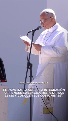 El papa habla sobre la integración.