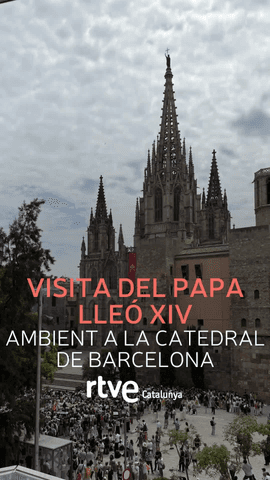  Primer contacte del papa Lle� XIV amb els fidels a Barcelona.