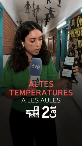  La calor posa a prova les aules.